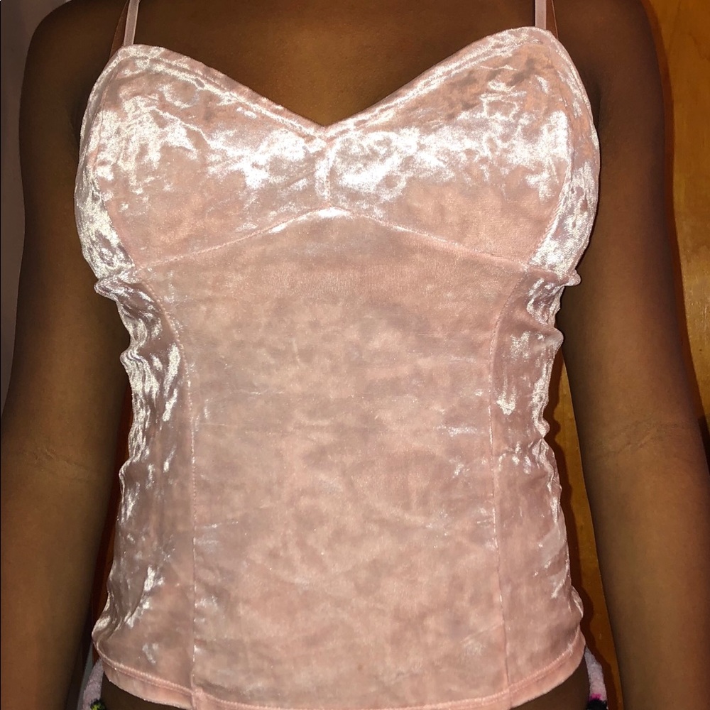 Crushed velvet cami